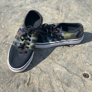 Black and Camo Adidas - Women 7